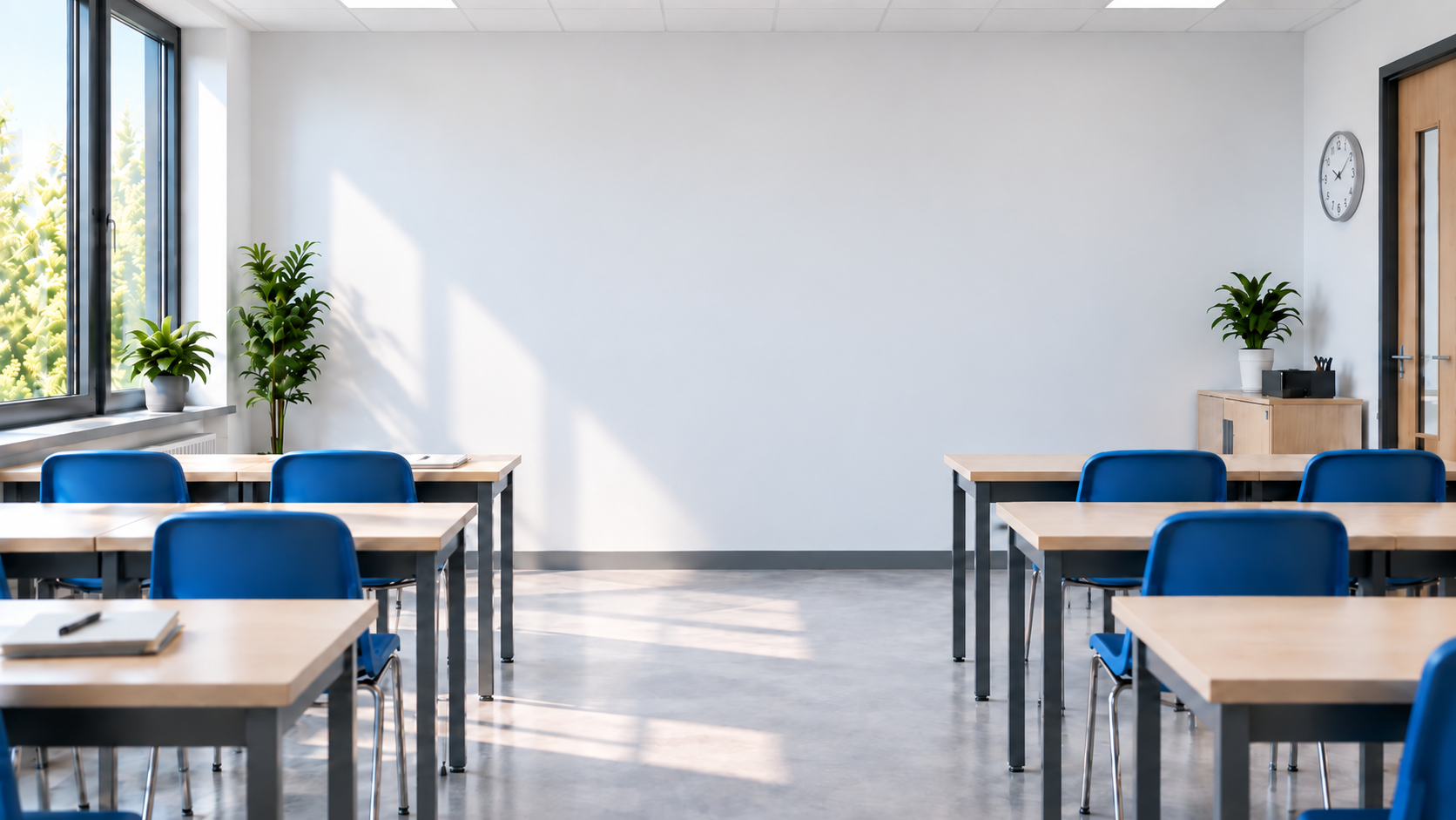 Leerer moderner Klassenraum