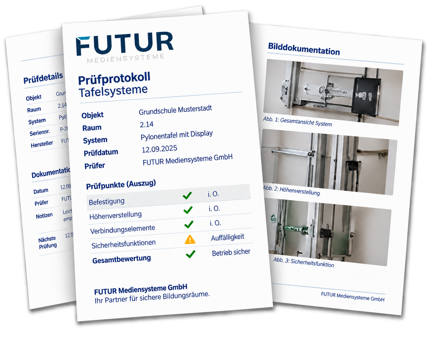 FUTUR Prüfprotokoll und Dokumentation